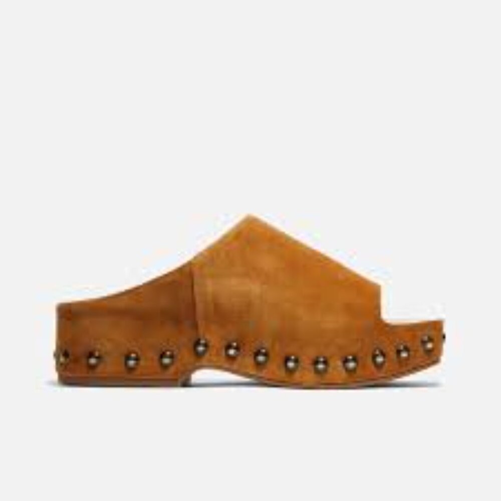 Clergerie MIA Mules in Brown Suede Calfskin - Size 38